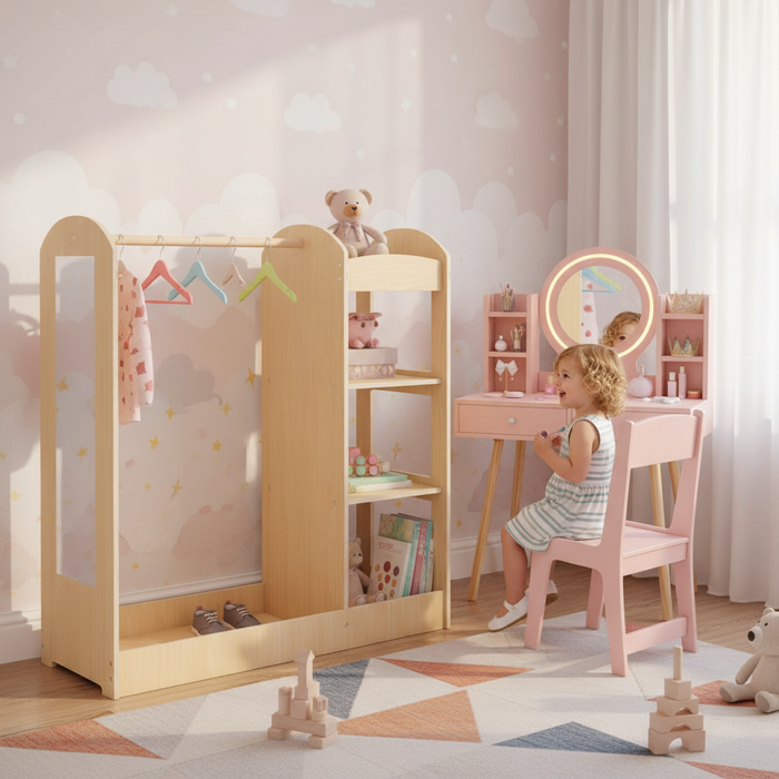 Kids Creative Play Bundle: Dress-Up Storage, Vanity & Art Table
