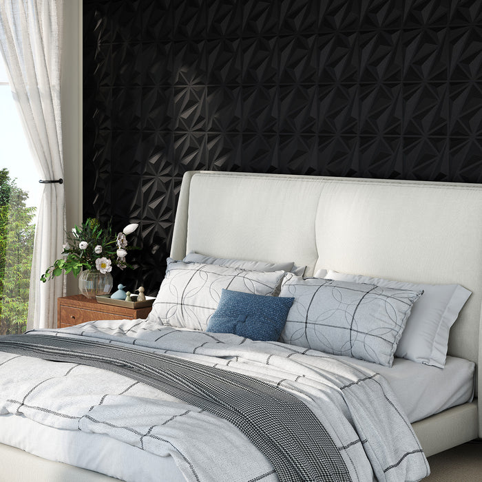 20-Pack 3D Acoustic Wall Panels  with Diamond Texture-