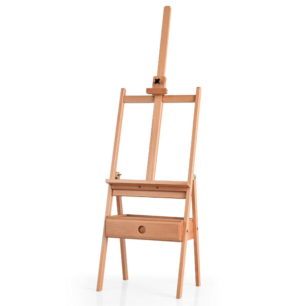 Wooden Artist Easel Beech Stand with Adjustable Holder and Drawer ...