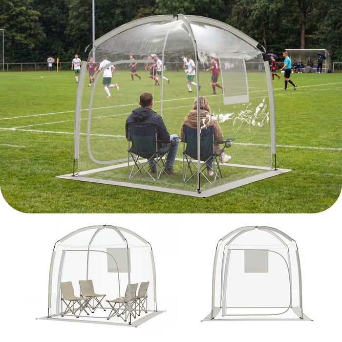 215 x 215 CM All Weather Pod Sports Tent for 2-4 People Outdoor Clear Bubble Tent