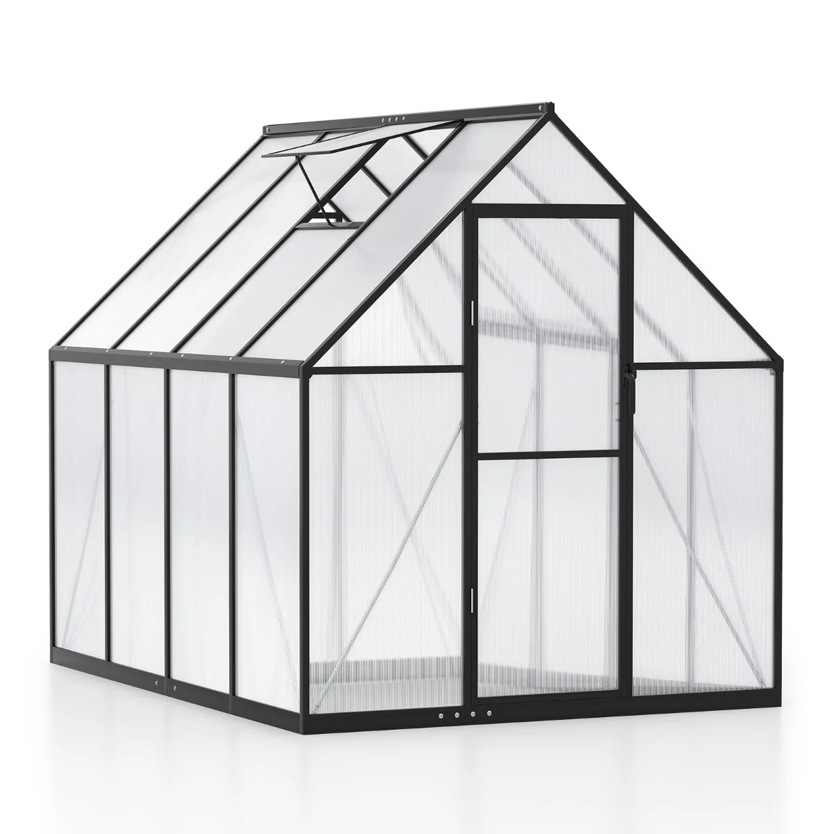 225 x 170CM Large Walk-in Aluminum Greenhouse-