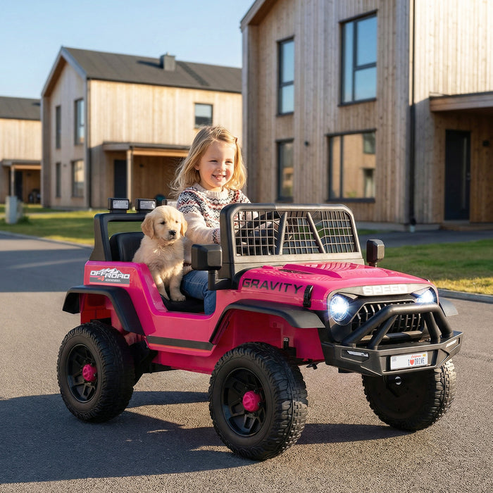 24V Battery Powered Ride On Car for Kids with Parent Remote Control-