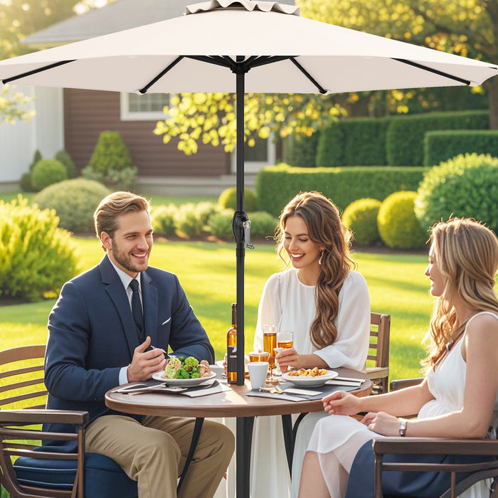 250 cm Patio Umbrella Outdoor Heavy Duty Market Umbrella-