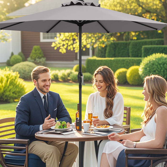 250 cm Patio Umbrella Outdoor Heavy Duty Market Umbrella-