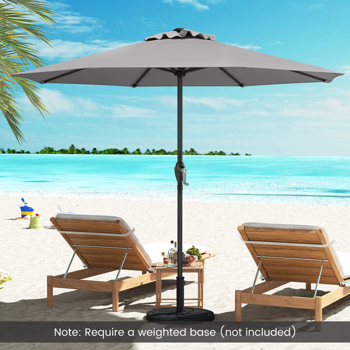 250 cm Patio Umbrella Outdoor Heavy Duty Market Umbrella-