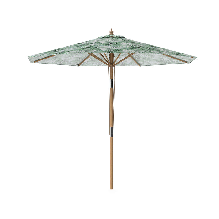 270 cm Patio Umbrella Market Table Umbrella with Push Button Tilt-