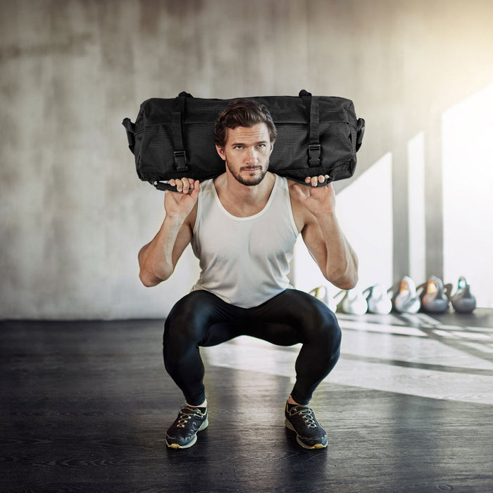 27 KG Heavy Duty Adjustable Training Sandbag of 1680D Oxford Cloth 500D PVC Net Cloth