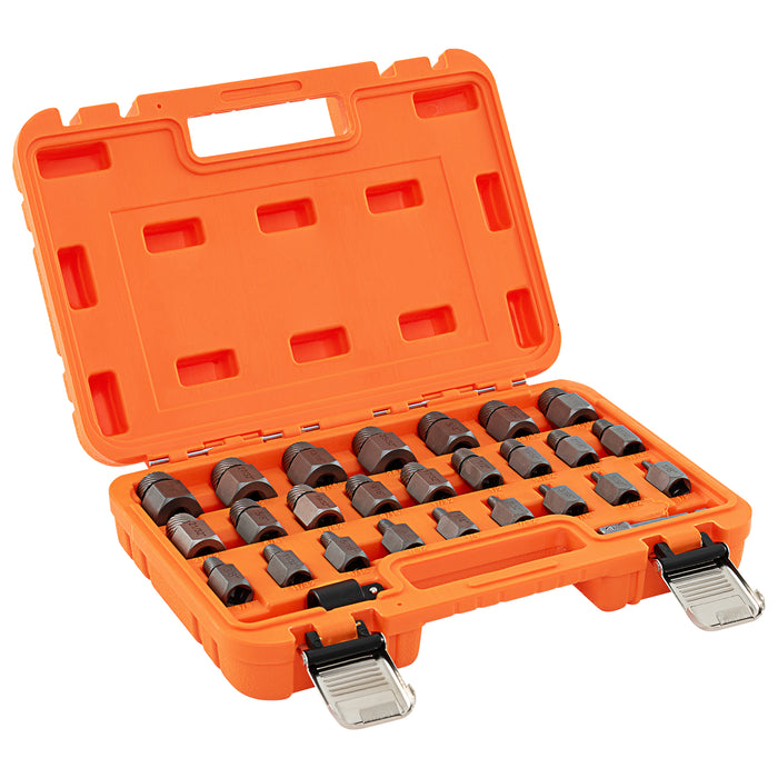 27 Pieces Screw Extractor Set with 3/8 Inches Drive-