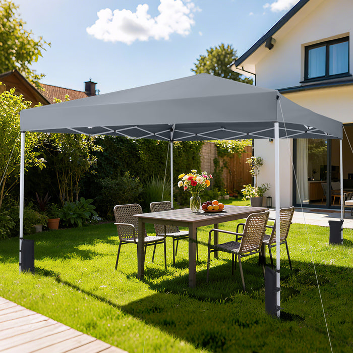 290 x 290 cm Pop up Canopy Tent with Carrying Bag and 4 Sandbags-