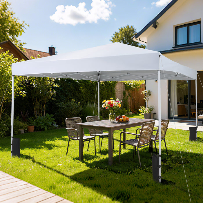 290 x 290 cm Pop up Canopy Tent with Carrying Bag and 4 Sandbags-