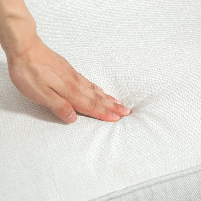 HOMCOM Recliner Armchair, Vintage Reclining Chair with Nail Head Trim, Wingback Chair with Button Tufted Back and Footrest, for Living Room, Cream White | Aosom UK