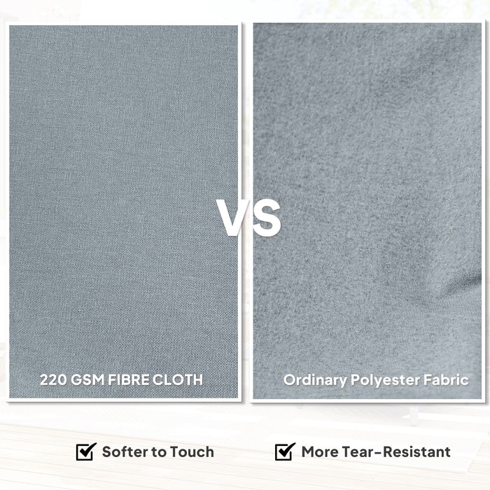 Outsunny Rattan Garden Chairs Set of 2, Outdoor Rattan Chairs with Cushions, Armrests and High Back, PE Wicker Garden Armchair with Steel Frame for Balcony, Porch, Light Grey