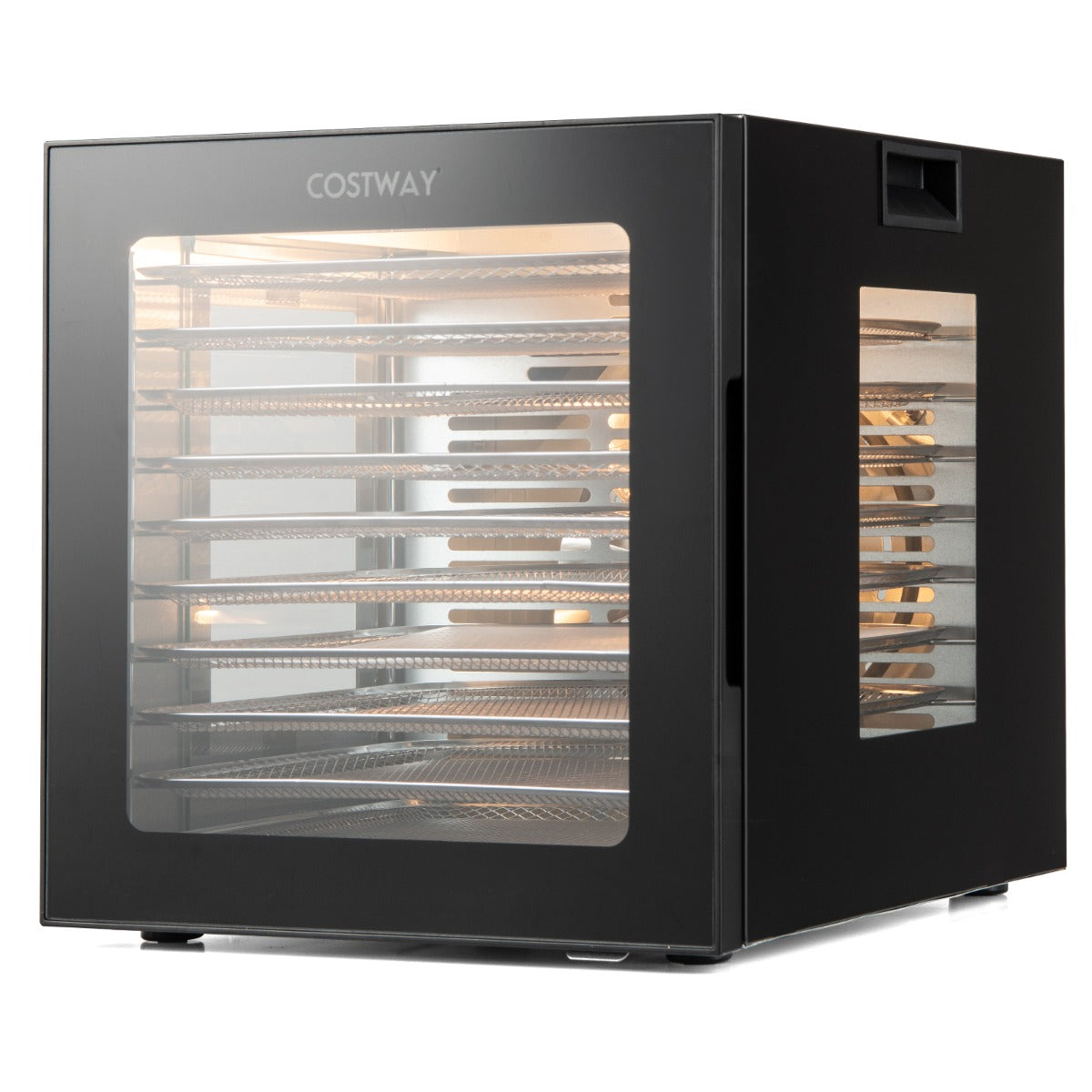 Food Dehydrator with 10 Stainless Steel Trays 10 Presets and 48H Timer ...