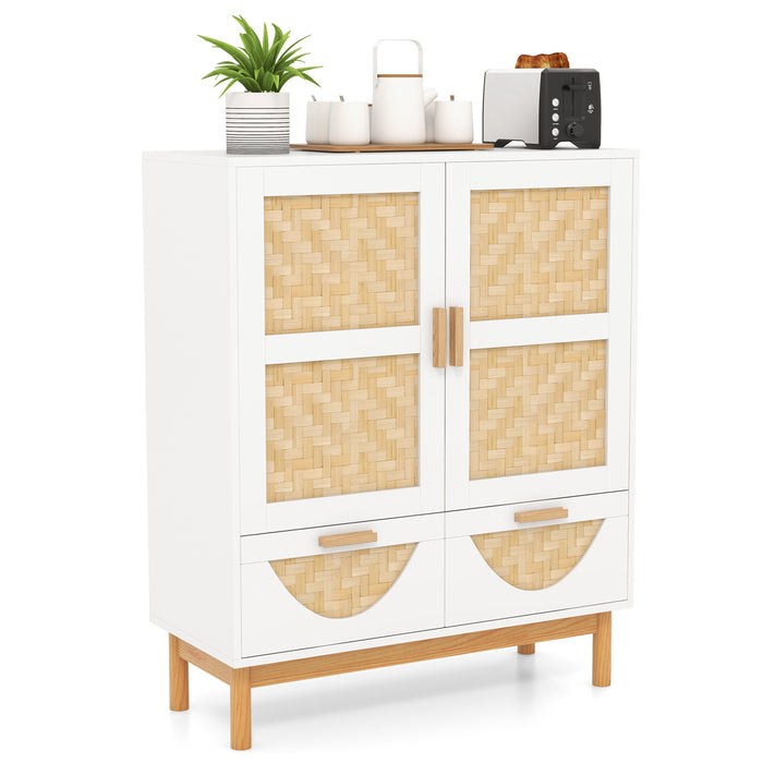 Accent Floor Storage - 2-Door Sideboard Buffet Cabinet - Ideal for Organizing and Decluttering Your Home