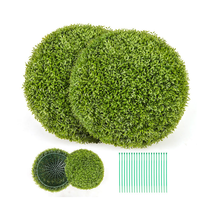 2 PCS 50cm Artificial Plant Boxwood Topiary Ball-