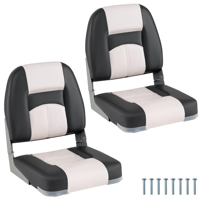 2-Pack Boat Seats with Thick Sponge Padding-