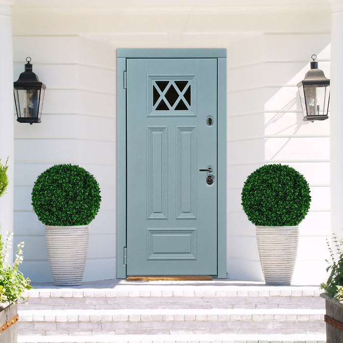 2 Pieces 52 CM Artificial Topiary Balls with 20 Zip Ties-