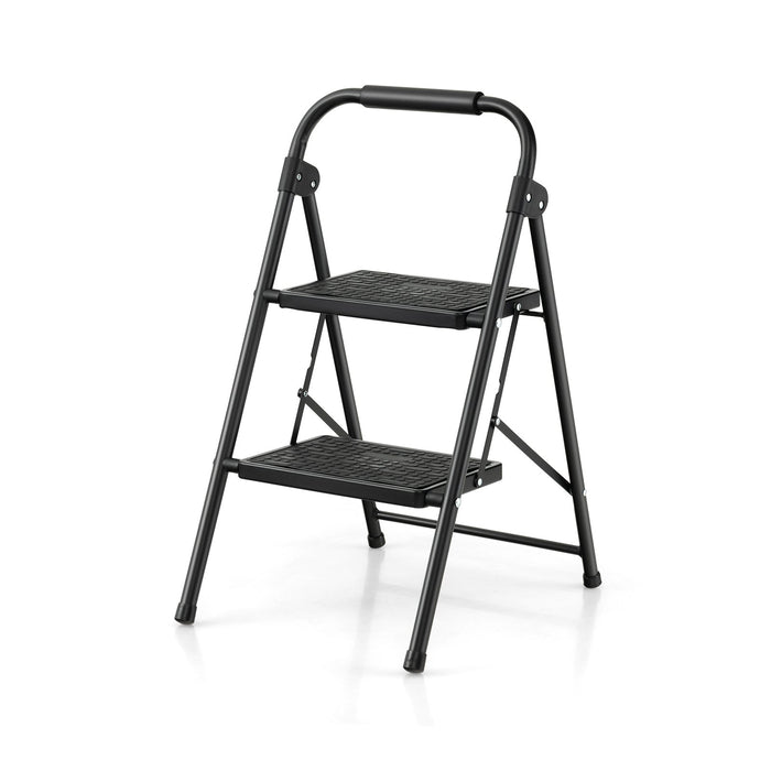 2 Step Folding Ladder with Safe Lock and Hand Grip-
