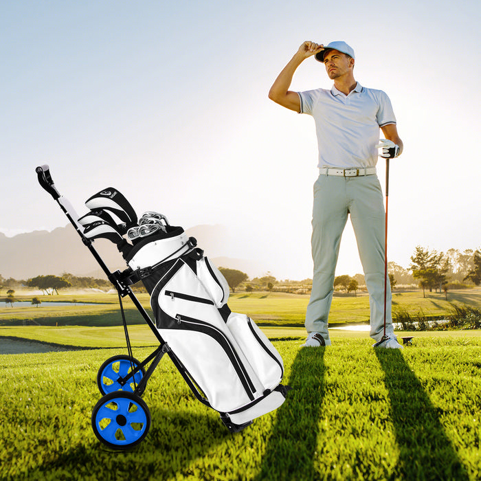 Foldable 2 Wheels Foldable Golf Cart with Scoreboard-