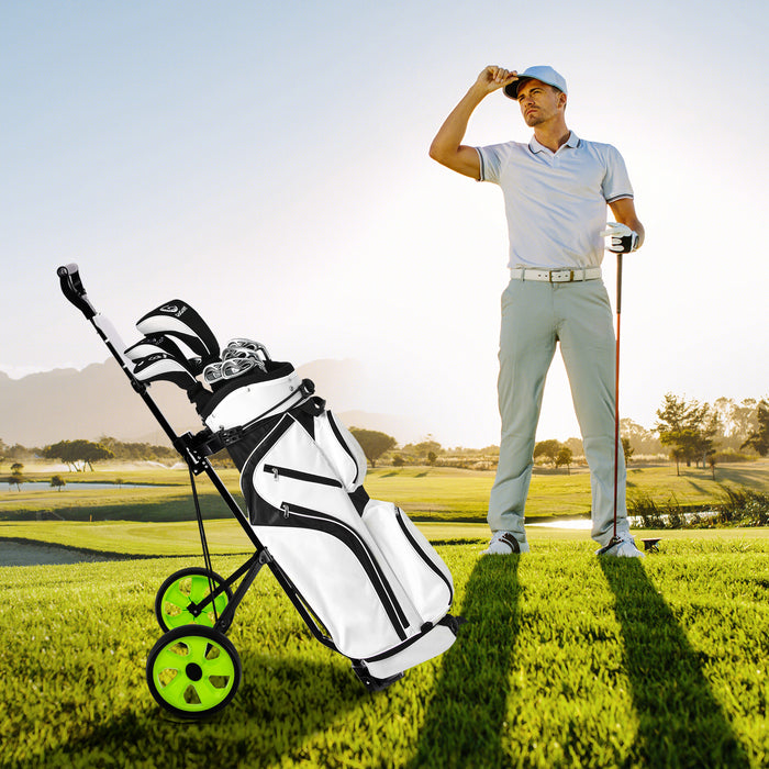 Foldable 2 Wheels Foldable Golf Cart with Scoreboard-