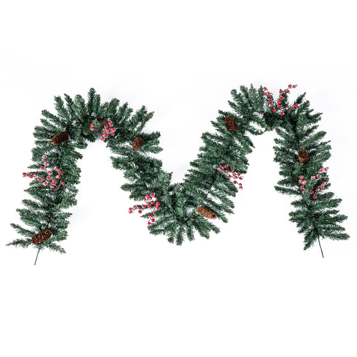 Entrances Trees with Garland and Wreath Potted Christmas Tree Set of 4-