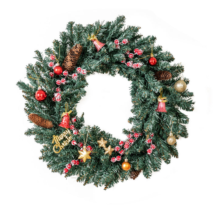 Entrances Trees with Garland and Wreath Potted Christmas Tree Set of 4-