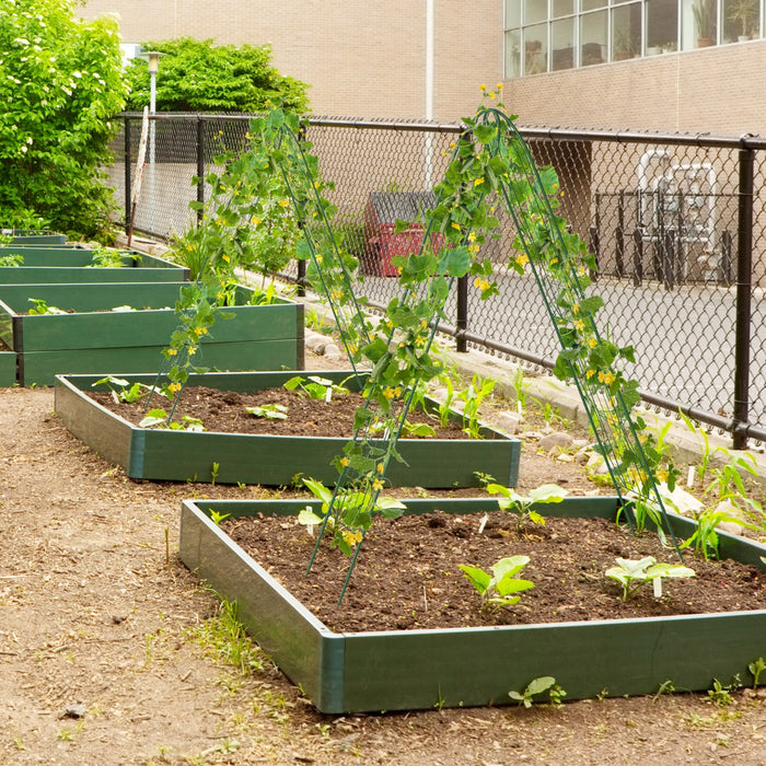 2 Pack Metal Garden Trellis for Climbing Plants Vegetables and Roses-
