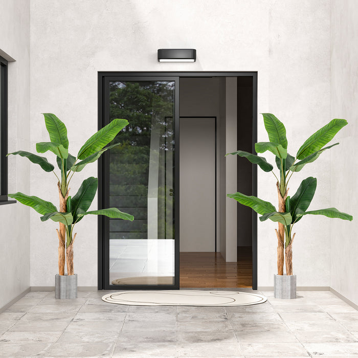 2 Pack 165cm Tall Artificial Banana Tree with 10 Large Leaves