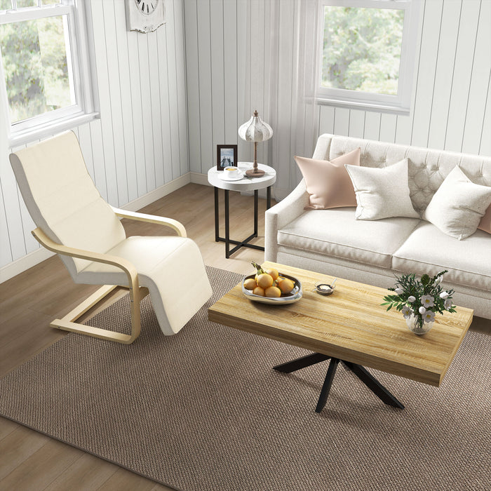 HOMCOM Set of 2 Round Side Table with Metal Legs, Modern End Table Bedside Table for Living Room, Bedroom, White | Aosom UK