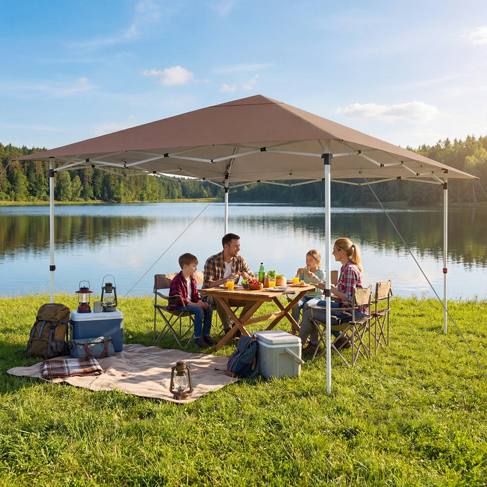 3.5 x 3.5 M Pop up Canopy Tent with UPF50+ Sun-Protective Top and Carry Bag-