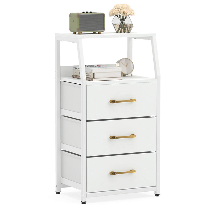 3-Drawer Storage Cabinet Vertical Storage Dresser with Detachable-