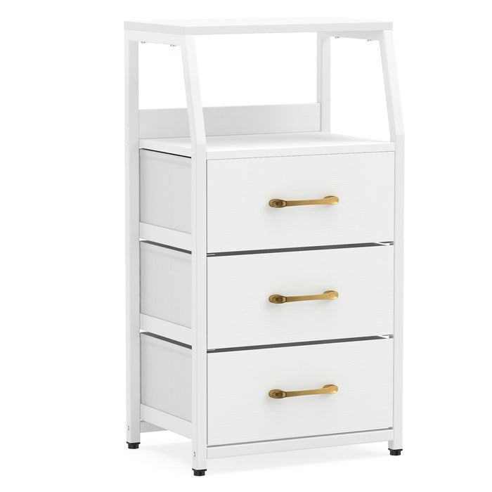 3-Drawer Storage Cabinet Vertical Storage Dresser with Detachable-