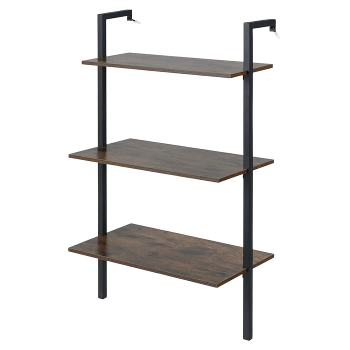 3-Tier Wall Mounted Shelves for Living Room Home Office-White