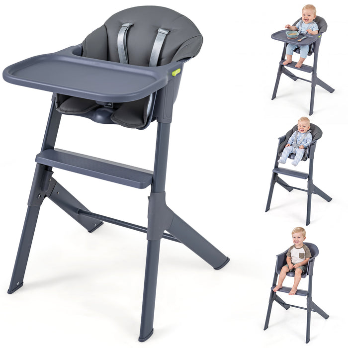 3-in-1 Baby High Chair with Detachable Tray & Safety Belt for 6-36 Months-