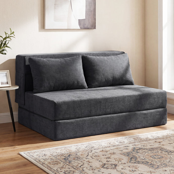 3-in-1 Convertible Sleeper Chair with Pillows for Living Room-