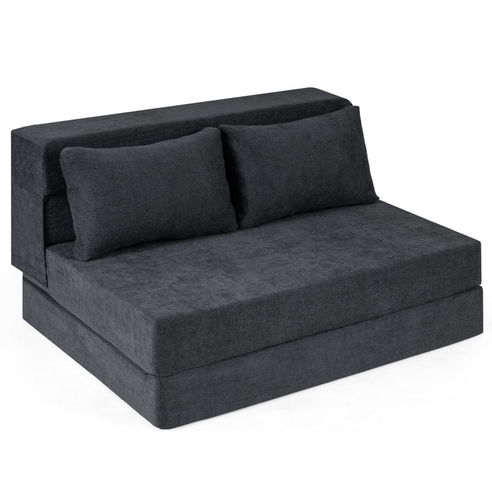 3-in-1 Convertible Sleeper Chair with Pillows for Living Room-