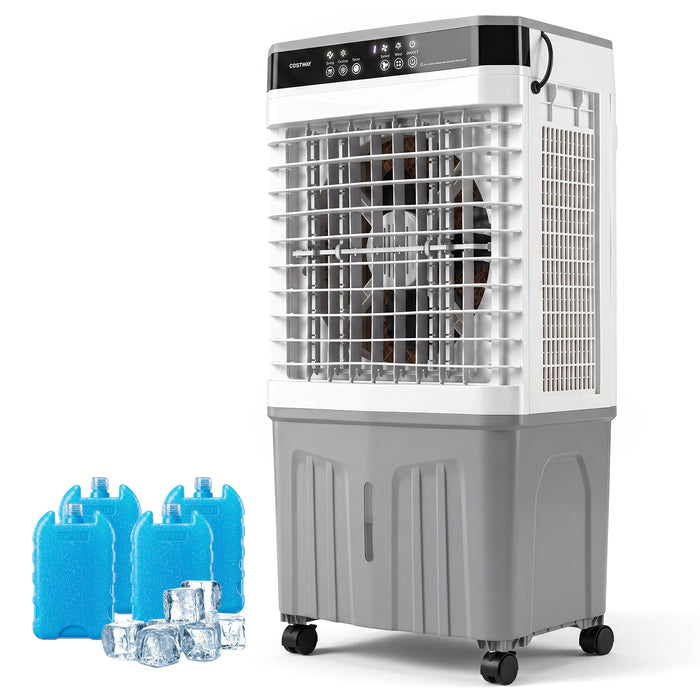 3-in-1 Evaporative Air Cooler with 20L Water Tank and 3 Speeds-