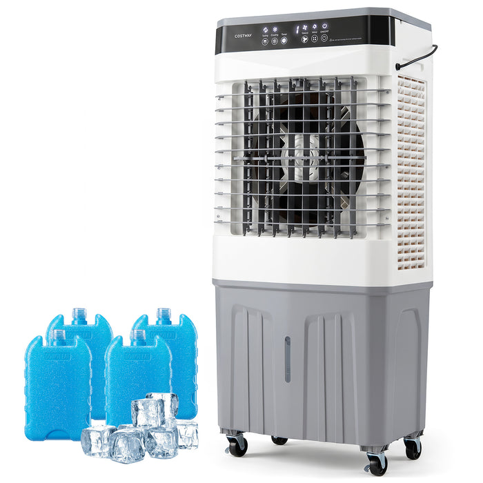 3-in-1 Evaporative Air Cooler with 27L Water Tank and 3 Speeds-