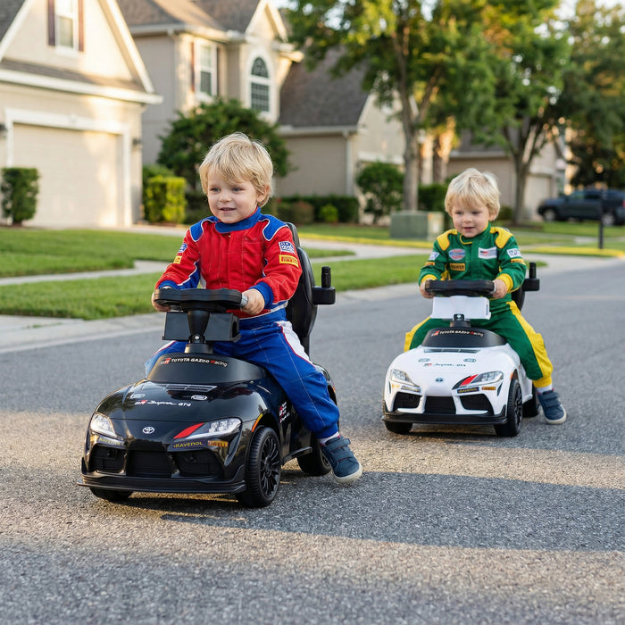 3-in-1 Push Car for Toddlers Toyota Licensed Sliding Car with Handle and Music-