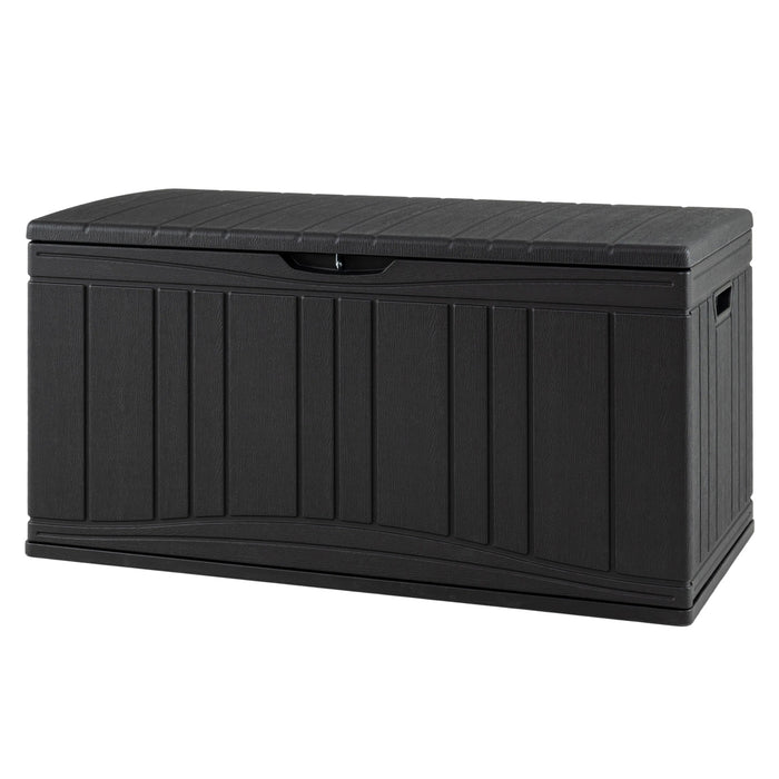 300 L Patio HDPE Storage Container with Gas Struts and Lockable Lid-