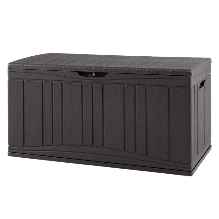 300 L Patio HDPE Storage Container with Gas Struts and Lockable Lid-