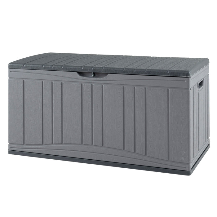 300 L Patio HDPE Storage Container with Gas Struts and Lockable Lid-