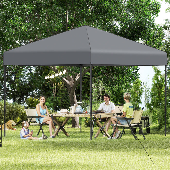 300 x 295 cm Pop up Canopy Tent with Portable Carrying Bag and Wind Ropes-