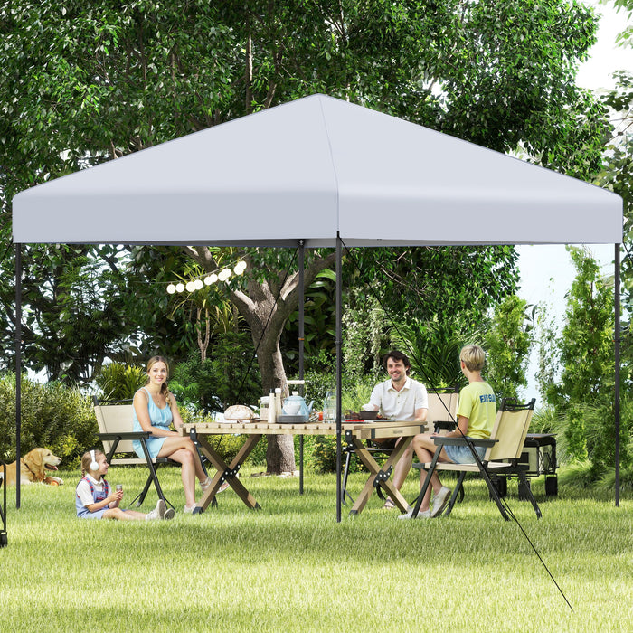300 x 295 cm Pop up Canopy Tent with Portable Carrying Bag and Wind Ropes-