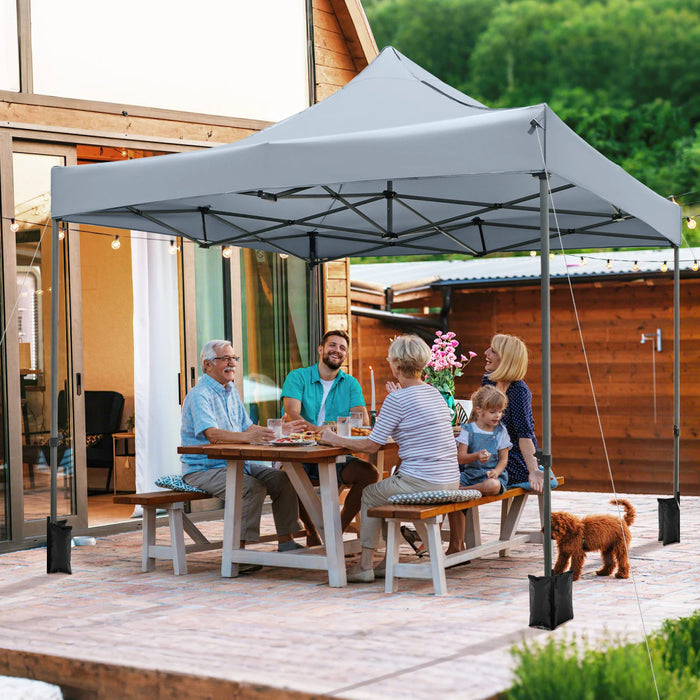 300 x 300 cm Outdoor Pop up Canopy Tent with Wheeled Bag-