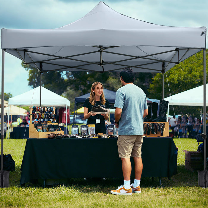 300 x 300 cm Outdoor Pop up Canopy Tent with Wheeled Bag-
