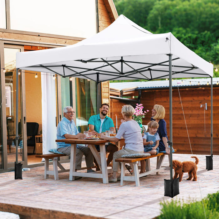 300 x 300 cm Outdoor Pop up Canopy Tent with Wheeled Bag-