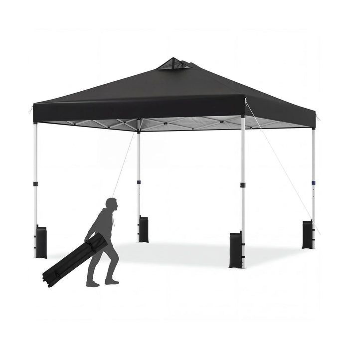 300 x 300 cm Pop up Canopy Tent 1 Person Easy Setup Gazebo Shelter with 1 Button Push-