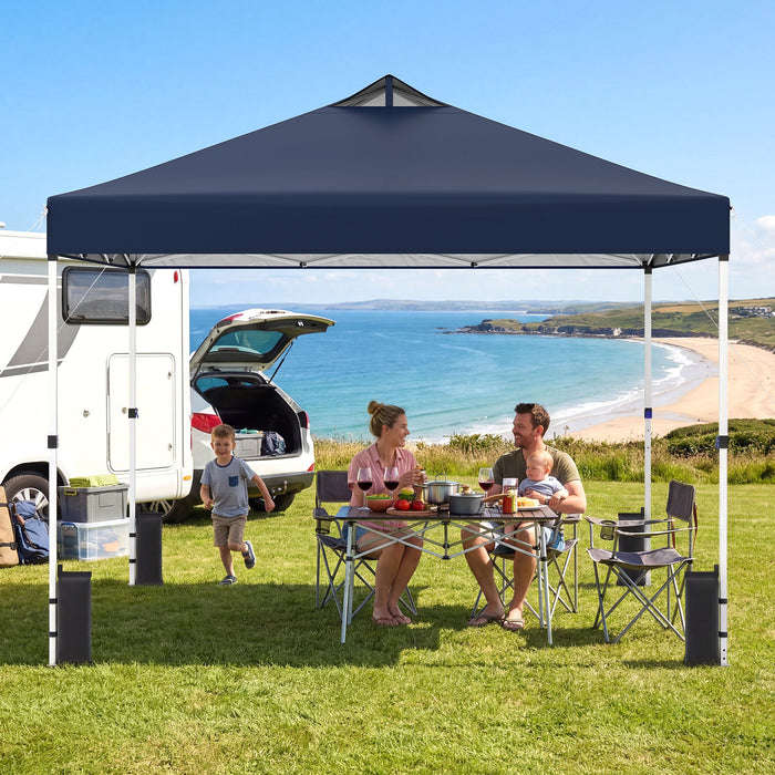 300 x 300 cm Pop up Canopy Tent 1 Person Easy Setup Gazebo Shelter with 1 Button Push-
