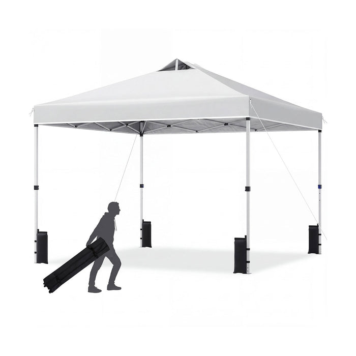 300 x 300 cm Pop up Canopy Tent 1 Person Easy Setup Gazebo Shelter with 1 Button Push-